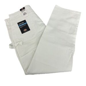 Dickies Men's Painter's‎ Double Knee Pants 38x32 White NEW
